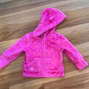 Pink hooded sweatshirt